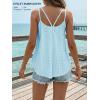 image:imageATHMILE Womens Tank Tops Sleeveless Summer Top Spaghetti Strap Spring Shirt Loose Fit Beach Vacation 2026 CasualBlue