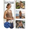 image:imageATHMILE Womens Tank Tops Sleeveless Summer Top Spaghetti Strap Spring Shirt Loose Fit Beach Vacation 2026 CasualBrown
