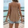 image:imageATHMILE Womens Tank Tops Sleeveless Summer Top Spaghetti Strap Spring Shirt Loose Fit Beach Vacation 2026 CasualBrown