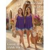 image:imageATHMILE Womens Tank Tops Sleeveless Summer Top Spaghetti Strap Spring Shirt Loose Fit Beach Vacation 2026 CasualDark Purple