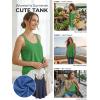 image:imageATHMILE Womens Tank Tops Sleeveless Summer Top Spaghetti Strap Spring Shirt Loose Fit Beach Vacation 2026 CasualGrass Green