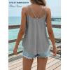 image:imageATHMILE Womens Tank Tops Sleeveless Summer Top Spaghetti Strap Spring Shirt Loose Fit Beach Vacation 2026 CasualGrey