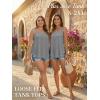 image:imageATHMILE Womens Tank Tops Sleeveless Summer Top Spaghetti Strap Spring Shirt Loose Fit Beach Vacation 2026 CasualGrey