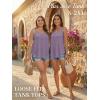 image:imageATHMILE Womens Tank Tops Sleeveless Summer Top Spaghetti Strap Spring Shirt Loose Fit Beach Vacation 2026 CasualGrey Purple