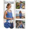 image:imageATHMILE Womens Tank Tops Sleeveless Summer Top Spaghetti Strap Spring Shirt Loose Fit Beach Vacation 2026 CasualIndigo