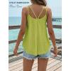 image:imageATHMILE Womens Tank Tops Sleeveless Summer Top Spaghetti Strap Spring Shirt Loose Fit Beach Vacation 2026 CasualLime Green