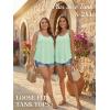 image:imageATHMILE Womens Tank Tops Sleeveless Summer Top Spaghetti Strap Spring Shirt Loose Fit Beach Vacation 2026 CasualMint Green