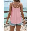 image:imageATHMILE Womens Tank Tops Sleeveless Summer Top Spaghetti Strap Spring Shirt Loose Fit Beach Vacation 2026 CasualPink