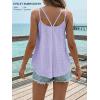 image:imageATHMILE Womens Tank Tops Sleeveless Summer Top Spaghetti Strap Spring Shirt Loose Fit Beach Vacation 2026 CasualPurple