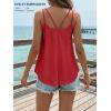 image:imageATHMILE Womens Tank Tops Sleeveless Summer Top Spaghetti Strap Spring Shirt Loose Fit Beach Vacation 2026 CasualRed