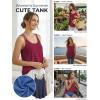 image:imageATHMILE Womens Tank Tops Sleeveless Summer Top Spaghetti Strap Spring Shirt Loose Fit Beach Vacation 2026 CasualWine Red