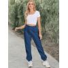 image:imageATHMILE Sweatpants Women Fall Fashion Baggy High Waisted Sweat Pants Winter Fleece Lined Lounge Joggers with Pockets 2026Navy