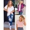 image:imageATHMILE Womens T Shirts 2026 Short Sleeve VNeck Shirts Cute Fit Summer Casual Tee Tops SXXLArmy Green