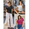 image:imageATHMILE Womens T Shirts 2026 Short Sleeve VNeck Shirts Cute Fit Summer Casual Tee Tops SXXLSky Blue