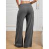 image:imageATHMILE Womens Wide Leg Sweatpants Baggy HighWaisted Drawstring Sweat Pants Fashion Comfy Joggers with PocketsBlack
