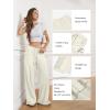 image:imageATHMILE Womens Wide Leg Sweatpants Baggy HighWaisted Drawstring Sweat Pants Fashion Comfy Joggers with PocketsGrey White
