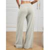 image:imageATHMILE Womens Wide Leg Sweatpants Baggy HighWaisted Drawstring Sweat Pants Fashion Comfy Joggers with PocketsLight Grey