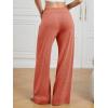 image:imageATHMILE Womens Wide Leg Sweatpants Baggy HighWaisted Drawstring Sweat Pants Fashion Comfy Joggers with PocketsRed