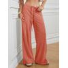 image:imageATHMILE Womens Wide Leg Sweatpants Baggy HighWaisted Drawstring Sweat Pants Fashion Comfy Joggers with PocketsRed