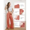 image:imageATHMILE Womens Wide Leg Sweatpants Baggy HighWaisted Drawstring Sweat Pants Fashion Comfy Joggers with PocketsRed