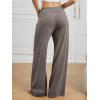 image:imageATHMILE Womens Wide Leg Sweatpants Baggy HighWaisted Drawstring Sweat Pants Fashion Comfy Joggers with PocketsTaupe