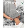 image:imageATHMILE Wide Leg Sweatpants High Waisted Double Waisted Baggy Sweat Pants Fashion Teen Girl Drawstring Athletic JoggersGrey