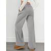 image:imageATHMILE Wide Leg Sweatpants High Waisted Double Waisted Baggy Sweat Pants Fashion Teen Girl Drawstring Athletic JoggersGrey
