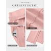 image:imageATHMILE Wide Leg Sweatpants High Waisted Double Waisted Baggy Sweat Pants Fashion Teen Girl Drawstring Athletic JoggersPink
