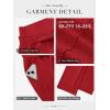 image:imageATHMILE Wide Leg Sweatpants High Waisted Double Waisted Baggy Sweat Pants Fashion Teen Girl Drawstring Athletic JoggersRed