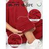 image:imageATHMILE Wide Leg Sweatpants High Waisted Double Waisted Baggy Sweat Pants Fashion Teen Girl Drawstring Athletic JoggersRed