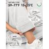 image:imageATHMILE Wide Leg Sweatpants High Waisted Double Waisted Baggy Sweat Pants Fashion Teen Girl Drawstring Athletic JoggersWhite