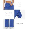 image:imageATHMILE Womens Sweatpants 2026 Fall Baggy Wide Leg Sweatpant Fleece Lined Straight Leg Sweat PantsBlue