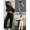 image:imageATHMILE Womens Sweatpants 2026 Fall Baggy Wide Leg Sweatpant Fleece Lined Straight Leg Sweat PantsDark Pink