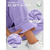 image:imageATHMILE Womens Sweatpants 2026 Fall Baggy Wide Leg Sweatpant Fleece Lined Straight Leg Sweat PantsLight Purple