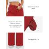image:imageATHMILE Womens Sweatpants 2026 Fall Baggy Wide Leg Sweatpant Fleece Lined Straight Leg Sweat PantsWatermelonred