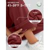 image:imageATHMILE Womens Sweatpants 2026 Fall Baggy Wide Leg Sweatpant Fleece Lined Straight Leg Sweat PantsWine Red