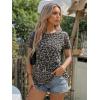 image:imageATHMILE Womens T Shirt Summer Tops Short Sleeve Fashion School Teachers Clothes 2026 Spring Beach Vacation TrendyGreyleopard