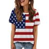 image:imageATHMILE Womens T Shirt Summer Tops Short Sleeve Fashion School Teachers Clothes 2026 Spring Beach Vacation TrendyUsaflag