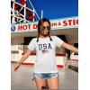 image:imageATHMILE Womens T Shirt Summer Tops Short Sleeve Fashion School Teachers Clothes 2026 Spring Beach Vacation TrendyWhiteusa