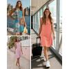 image:imageATHMILE Summer Dresses for Women 2026 Beach Vacation Clothes V Neck Henley Button Holiday Sundresses Pockets Date OutfitsBlack