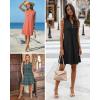 image:imageATHMILE Summer Dresses for Women 2026 Beach Vacation Clothes V Neck Henley Button Holiday Sundresses Pockets Date OutfitsBlue Flowers