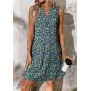 image:imageATHMILE Summer Dresses for Women 2026 Beach Vacation Clothes V Neck Henley Button Holiday Sundresses Pockets Date OutfitsBlue Flowers