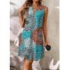 image:imageATHMILE Summer Dresses for Women 2026 Beach Vacation Clothes V Neck Henley Button Holiday Sundresses Pockets Date OutfitsLake Blue Sunflower