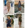image:imageATHMILE Womens Two Piece Short Sets Summer V Neck Travel Outfits Sweatsuits Sleeveless Lounge Sets TracksuitCoffee