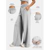 image:imageATHMILE Womens Wide Leg Sweatpants High Waisted Baggy Lounge Pants with Pockets Drawstring Comfy Casual Athletic PalazzoGrey