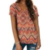 image:imageATHMILE T Shirts Short Sleeve V Neck Tees for Women Fashion Tops Trendy Lightweight Casual Summer Outfits Clothes 2026 BeachBoho
