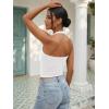 image:imageATHMILE Womens Halter Tank Tops Sexy Backless Double Lined Basic Shirts Y2K Trendy Going Out TopsWhite