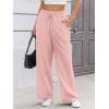 image:imageATHMILE Sweatpants Women Wide Leg High Waisted Baggy Lounge Casual Cotton Pants Fashion Y2K Gym Clothes for Fall WinterPink