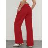 image:imageATHMILE Sweatpants Women Wide Leg High Waisted Baggy Lounge Casual Cotton Pants Fashion Y2K Gym Clothes for Fall WinterRed