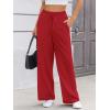 image:imageATHMILE Sweatpants Women Wide Leg High Waisted Baggy Lounge Casual Cotton Pants Fashion Y2K Gym Clothes for Fall WinterRed